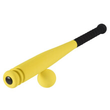 Batte de Baseball en Mousse avec Jeu de Jouets de Baseball pour Enfants de 3 Ă 5 Ans, Jaune