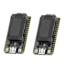 2 Pezzi Meshtastic LoRa 32 V4 Dev-Board ESP32 SX1262 0,96 Pollici OLED Alimentato A Energia Solare Mesh Network WiFi LoRa BLE