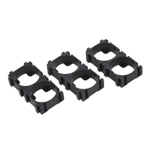 80X 18650 Lithium Battery Double Holder Bracket for DIY Cell Pack Black 1