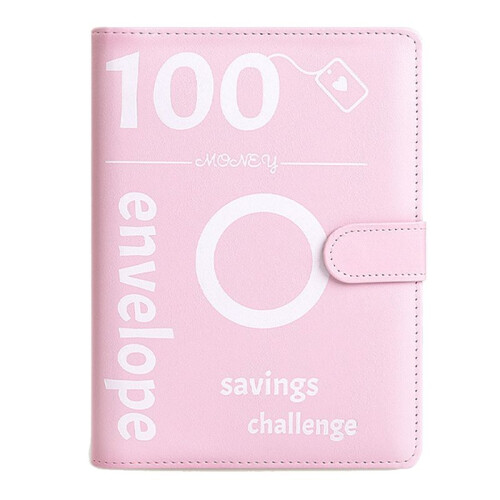 100 Day Challenge Money Saving Binder Leather Envelope Challenge Binder, Easy, Engaging and Rewarding