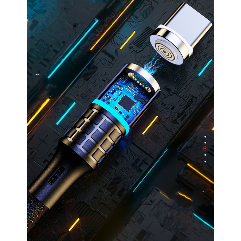 (Ios) 1M Fashion Magnetic Type C Micro Usb 8-Pin Data Cable For Samsung Iphone Huawei 320997860044