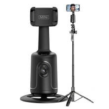 AI-Ansiktsigenkänningsstativ för Telefon, 360 Roterande Automatisk Ansiktsspårning, Gimbal, Selfie, Mobiltelefonhållare