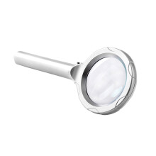 Lupe mit 6 LEDs und Langzeitbatterie, 4-fache