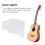 VäGgfäSte för Gitarr, GitarrfäSte, GitarrfäSte med Skruvar, för Klassiska Elgitarrer, Ukulele (Transparent) 10