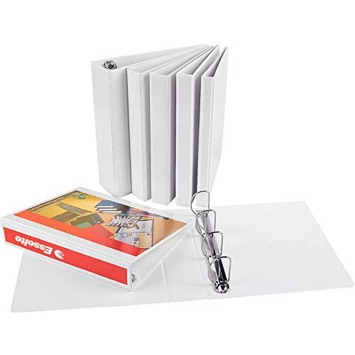 Esselte Essentials Presentation Binder, PP, 5 cm Ring Diameter, 49705 - A4, White 1