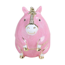 Delicate Alloy Enamel Miniature Jewelry Case 12-Wuma pink