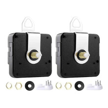 2 Pezzi DIY Silenzioso Orologio da Parete al Quarzo Meccanismo di Movimento Kit per Parti di Riparazione Sostituzione Decorazioni per La Casa