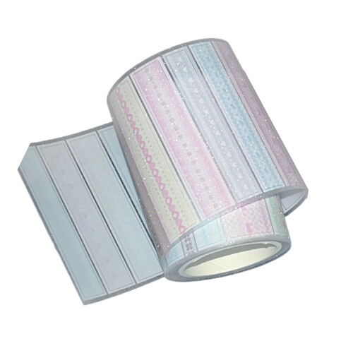 Waterproof Decorative Sticker for Scrapbook Journal-dot lace