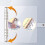 A5 Soft PVC Notebook Binder,Clear Soft PVC 6 Hole Ring Binder with Snap Button Waterproof Loose Leaf Notebook Folder for Diary Office Home School 2