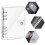 A5 Soft PVC Notebook Binder,Clear Soft PVC 6 Hole Ring Binder with Snap Button Waterproof Loose Leaf Notebook Folder for Diary Office Home School 3