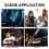 Elgitarr Hörlursförstärkare Effekt Klassisk Rock Distortion Effekt Uppladdningsbara Gitarrtillbehör Svart 8