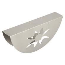 Paper Towel Holder Stainless Steel Napkin Holder Fanshaped Organizer Container Home Party Dining Table Decoration
