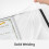 JEFURE A4 Display Folder with Plastic Sleeves, Display Book Folders with 40 Pockets, Presentation Folder, Project Folders for Storing Document and 5