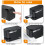 Eagle Electric Stapler, Heavy Duty Automatic Stapler, 20 Sheet Capacity, Battery or AC Powered, Black 2