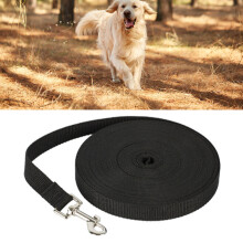 10,9 Fuß Hundeleine, 2 cm breit, bissfest, schwarz