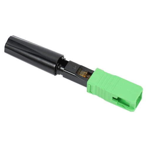 40Pcs Ftth Embedded Quick Connector SC/APC Green Plastic Fiber Optic Connector 1