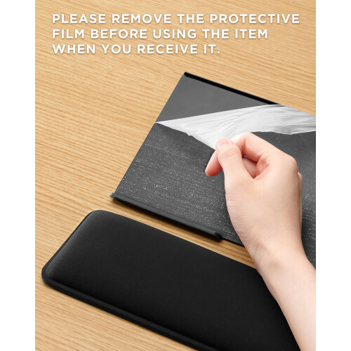 MOLMO Keyboard Stand and Wrist Rest Set, Ergonomic Keyboard Wrist Support with Memory Foam Padding, Comfortable Typing for Home Office Computer 1