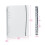A5 6 Ring Binder Cover with Snap Button Closure Loose Leaf Folders Notebook Shell Protector for 6 Hole Planner Pages Refill Insert (Translucent 2