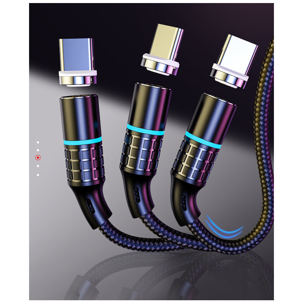 (Android) 1M Fashion Magnetic Type C Micro Usb 8-Pin Data Cable For Samsung Iphone Huawei 320997860037