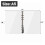 Elsjoy 6 Pack A5 Clear PVC Binder, 6-Ring Soft Notebook Binder Waterproof Transparent Loose Leaf Binding Covers, Refillable Notebook Round Ring Binder 2