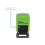 Cathedral Products Self Inking Date Stamp - 3.8mm Character Height, Green 3