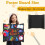 AKONEGE 4 Pack Black Tri-Fold Presentation Board 400x666 mm Medium Size Display Board Lightweight & Foldable Posterboard for Drawing, School Projects, 2