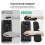 TeckNet TECKNET Mouse Mat Keyboard Wrist Support Set, Mouse Pad Foldable Keyboard Wrist Rest, Ergonomic Mouse Mat Wrist Support with Comfortable Memory Foam, 2