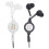 2Pcs Assorted Color in-Ear Retractable Earphone Wired Earbuds for Home 1
