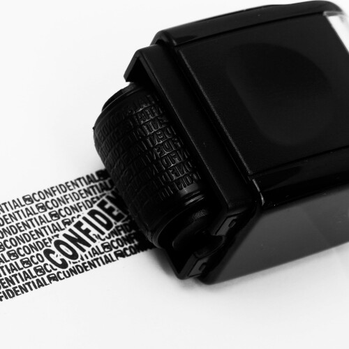 Privacy ID Address Blocker Stamp, Identity Theft Protection Roll Stamp, Privacy Security Theft Roller Stamp Personal Data Security Data Defender 2