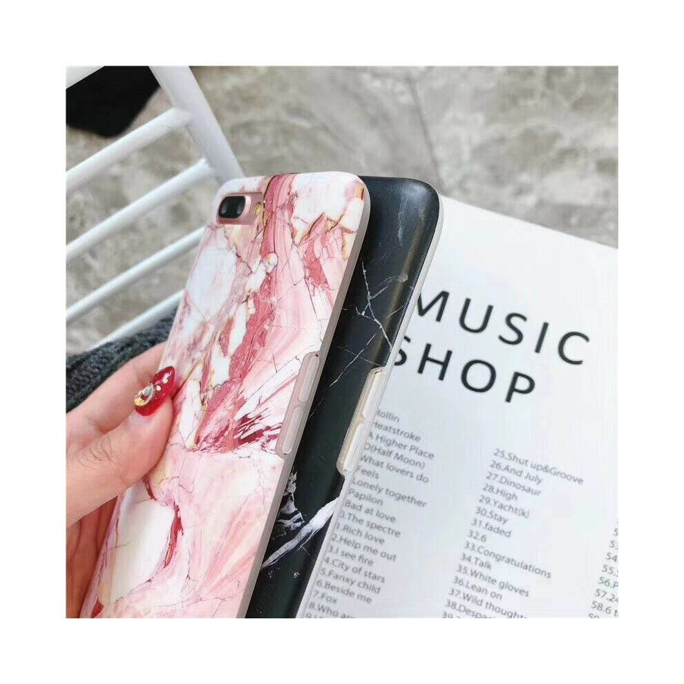 (, Iphone Xr (6.1)) Marble Phone Case Cover For Iphone 7 6 6S 8 Plus Xs Fashion Soft Tpu Back Shell Black 320997867081