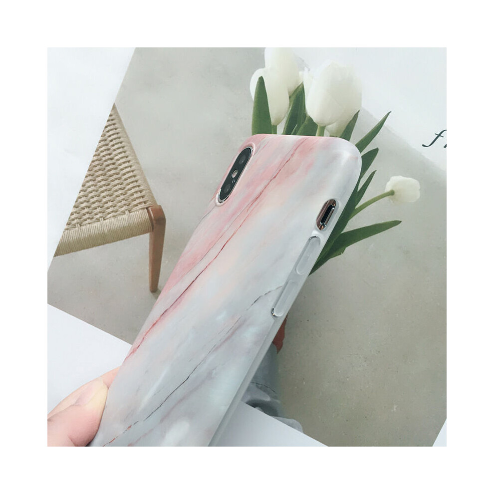 (, Iphone 6Plus/6Splus) Marble Phone Case Cover For Iphone 7 6 6S 8 Plus Xs Fashion Soft Tpu Back Shell White 320997866930