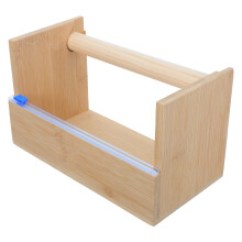 Wooden Tape Holder Khaki Multi Roll Tape Cutter for Desk Use