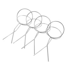 4Pcs Golf Ball Holder Clip Stainless Steel Silver Easy Pick Up Tool