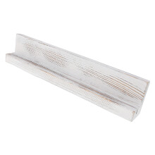 White Wood Coin Display Shelf Wall Mounted Medal Rack 5-Slot Organizer