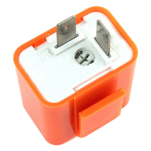 4X 2 Pin Motorcycle Speed Adjustable LED Turn Signal Indicator Flasher Relay 12V 1