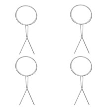 4Stk Golf Ball Halter Clip Silber Aufnehmen