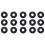 500 Pcs O-Ring in Nitrile Rubber 6 x 2 mm 3