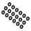 500 Pcs O-Ring in Nitrile Rubber 6 x 2 mm 5