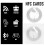 100pcs NFC Tags Sticker Programmable NFC Stickers 504 Bytes Memory Ntag215 Adhesive Labels Rewritable RFID Stickers Compatible with All NFC-Enabled 3