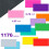 1176 Pack Rectangular Coloured Stickers Labels,12 Colours Rainbow Sticky Label,4cm x 1.9cm Color Coding Labels Assorted Stickers by YSHIHE 3
