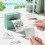 Self-Adhesive Thermal Printer Stickers, 54mmx3.2m Mini Sticker Printer Paper, 3 Rolls, White 4