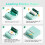 Self-Adhesive Thermal Printer Stickers, 54mmx3.2m Mini Sticker Printer Paper, 3 Rolls, White 5