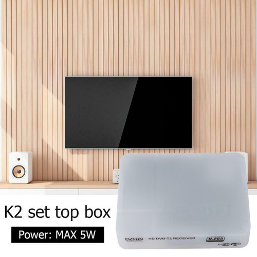 (US) K2 TV Box Receiver MPEG4 H.264/H.265 DVB-T2 Digital Terrestrial Receiver 2