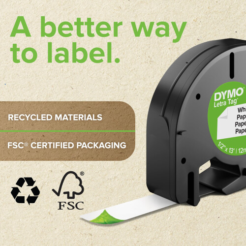 DYMO Dymo 12mm LetraTAG Plastic tape 1