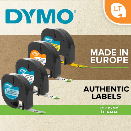 DYMO Dymo 12mm LetraTAG Plastic tape 2