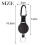 KUUQA Heavy Duty Retractable Keychain, Black, Taille unique, Chain 4