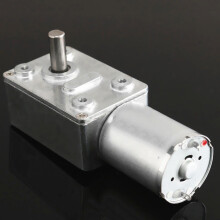 (100 RPM) 2RPM-120RPM Reversible High Torque Turbo Worm Geared Motor DC 12V Reduction