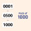 1-1000 Consecutive Number Inventory Labels Stickers Sheets - 4 x 2 cm 5