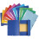 Exacompta - Ref 55510AMZE - Glossy Elasticated Folder - Suitable for A4 Documents, 400gsm Glossy Card, Spine Label for Easy Identification - Assorted 3