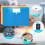 A4 Plastic Wallets, 30 Pack File Folders for Document Paperwork Clear Assorted Coloured Envelope with Label Pocket Velcro Button Home School Travel 5